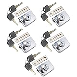 5Pcs Glass Cabinet Lock with The Same 10 Keys Glass