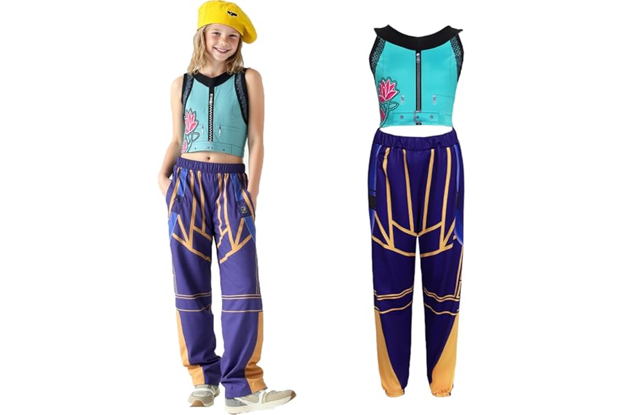 Girls Demon Hunter Pop Singer Costume Set – Rumi, Mira & Zoey Cosplay for Halloween & Dance