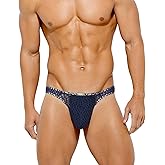 Casey Kevin Men's Thongs Underwear Sexy Lace G-String Bulge Pouch Breathable Panties