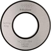 Mitutoyo 177-184 Setting Ring, 1.0" Size, 0.59" Width, 2.09" Outside Diameter, +/-0.00004" Accuracy