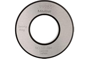 Mitutoyo 177-184 Setting Ring, 1.0" Size, 0.59" Width, 2.09" Outside Diameter, Plus /-0.00004" Accuracy