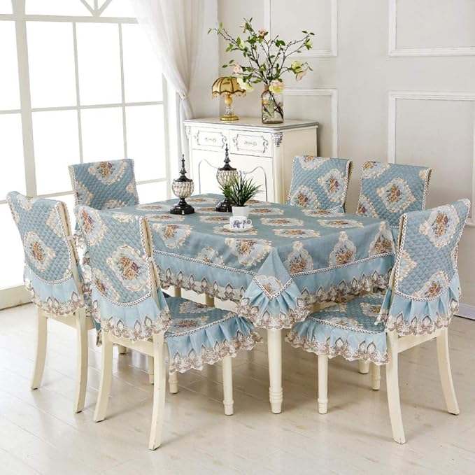 WNMO - Funda para mesa de comedor y silla de comedor, cojín para mesa