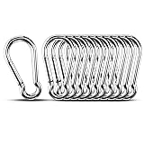 Small Carabiner Clip Hooks, 10pcs 1.57 inch