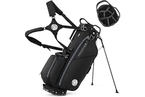STURDUM Golf Stand Bag, Lightweight Golf Bags with 7 Way Full-Length Dividers, 900D Weather-Resistant Farbic, Cooler Pockets, Ergonomic Adjustable Strap for Men Women