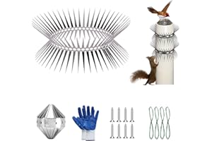 StoryTrail Bird Spikes Stainless Steel Fence Spikes for Pigeons,Raccoon,Snakes,Squirrel Deterrent.(Size 40 inches)