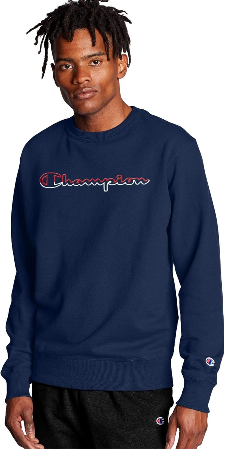 men's champion powerblend graphic sweatshirt