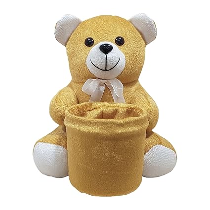 Ultra Soft Teddy Pen Stand Holder for Kids, 8 inches