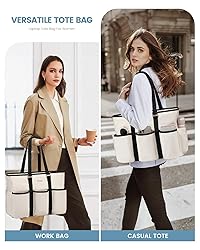 LOVEVOOK Work Tote Bag for Women, 15.6 Inch Laptop