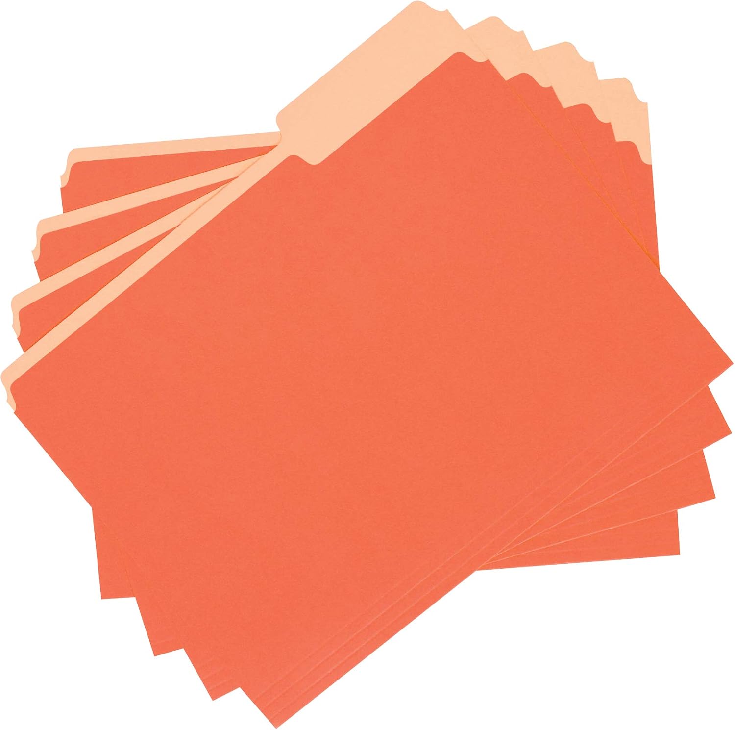 Basics File Folders, Letter Size, 1/3 Cut Tab, Orange, 36-Pack : Office Products