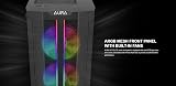 GAMDIAS AURA GC3 ELITE ATX Mid Tower Gaming PC Case Tempered Glass ARGB Mesh 4 view 6