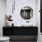 Hode Marble White Self Adhesive Tile Stickers 12 pcs 15x30 cm Glossy view 8