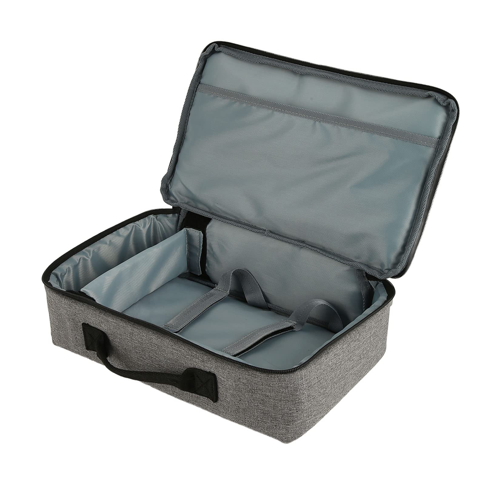 Portable Projector Case, 13.6x7.9x4inch Nylon Carrying Bag Fit for Most Projector, Projector Case Travel Bag Carrying Handbag for Office, Home, Gray