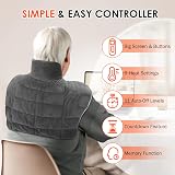 Comfytemp Fully Weighted Neck and Shoulder Heat Pad 2.2lb Grey view 5