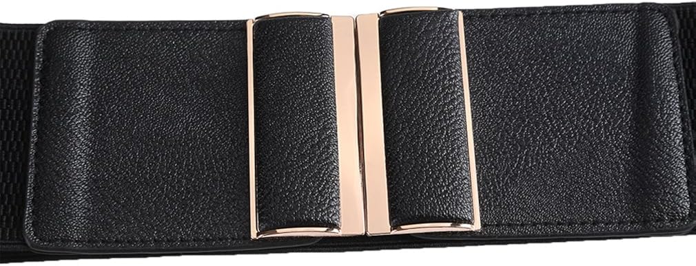 Beltox Womens 3" Wide Belt Elastic Stretch Cinch Waistband Lady Cummerband at  Women’s Clothing store