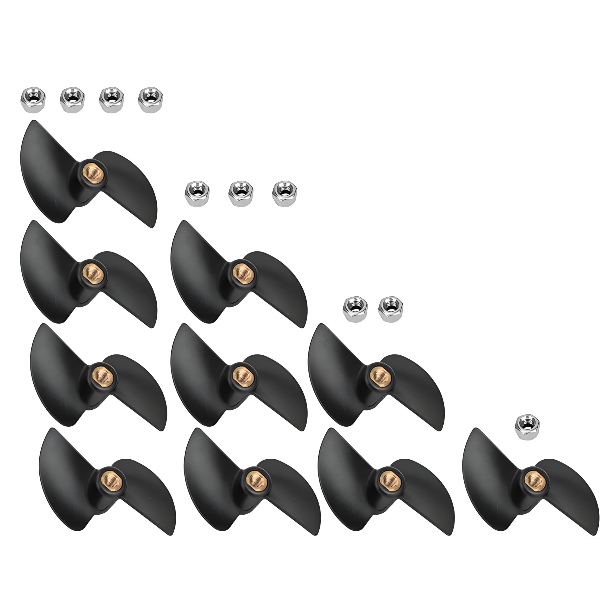 Photo 1 of 10PCS FT009 RC Boat Propellers High Speed Brushless Replacement Propeller Set for FT009 Remote Control Racing Boat Spare Parts Accessories