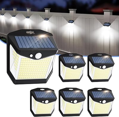 Solares Luz LED Exterior Jardín - 248 LEDs Solar Luces 3 Iluminación Modos