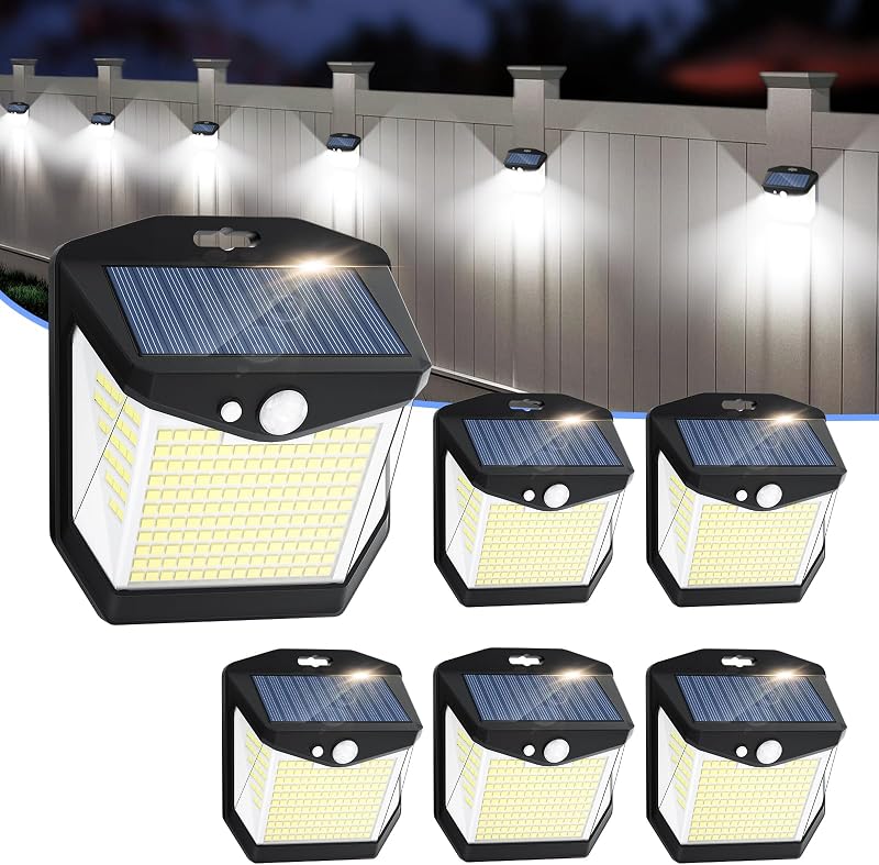Solares Luz LED Exterior Jardín - 248 LEDs Solar Luces 3 Iluminación Modos