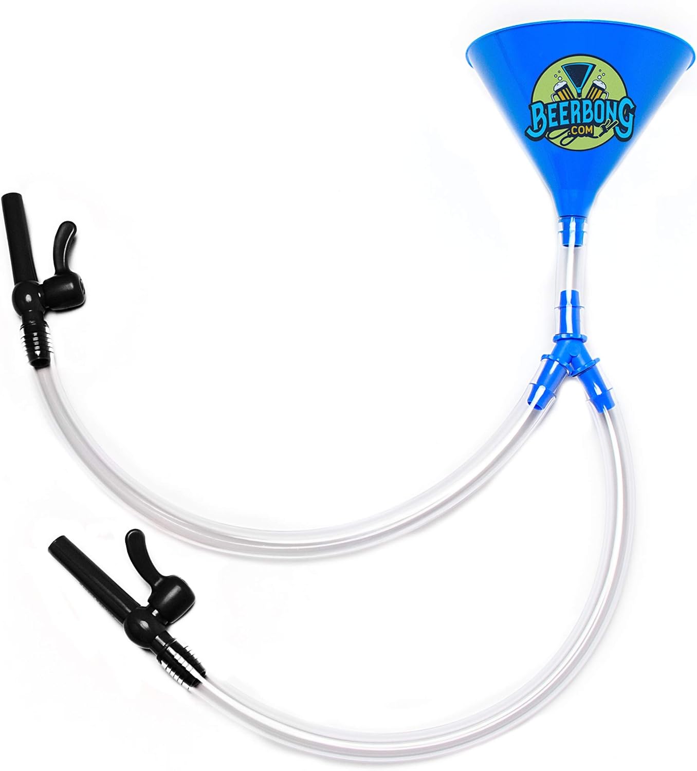 Double Beer Bong Funnel Premier No Kink Tubing Two Ultimate