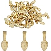 Coufce Spoon Pendant Bail, Necklace Pendant Bail Jewelry Hardware Bails,Glue On Bails For Jewelry Making
