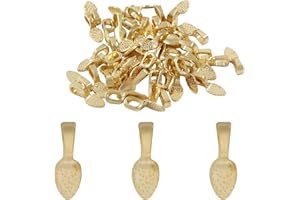 Coufce Spoon Pendant Bail, Necklace Pendant Bail Jewelry Hardware Bails,Glue On Bails For Jewelry Making