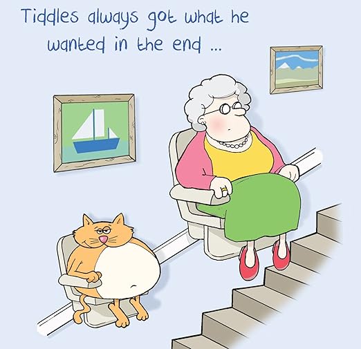 Twizler Carte Humoristique Avec Fat Cat Vieille Dame Et D Escalier Lift Carte Vierge Carte D Anniversaire Humour Card Carte De Retraite Carte De Fete Des Meres Carte Twizler Carte Humoristique Avec Fat Cat Vieille Dame Et D Escalier Lift Carte Vierge Carte D Anniversaire Humour Card Carte De Retraite Carte De Fete Des Meres Carte