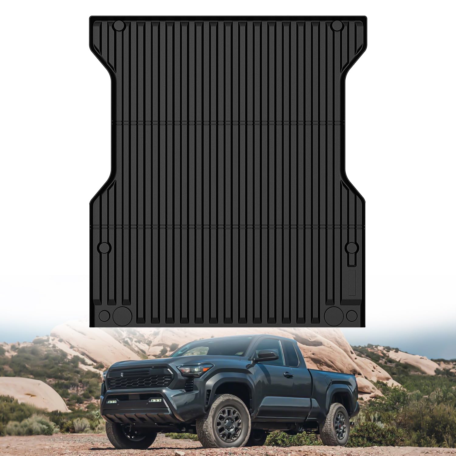 Photo 1 of *****STOCK PHOTO REFEWRENCE ONLY*****Nilight Truck Bed Mat, TPE Heavy-Duty Pick-up Bed Liner Accessories, Anti-Slip Texture, All Weather Protection