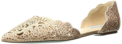 betsey johnson lucy embellished flats