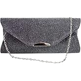 ZLMBAGUS Evening Clutch Purse Bag Party Prom Wedding Envelope Crossbody Handbags