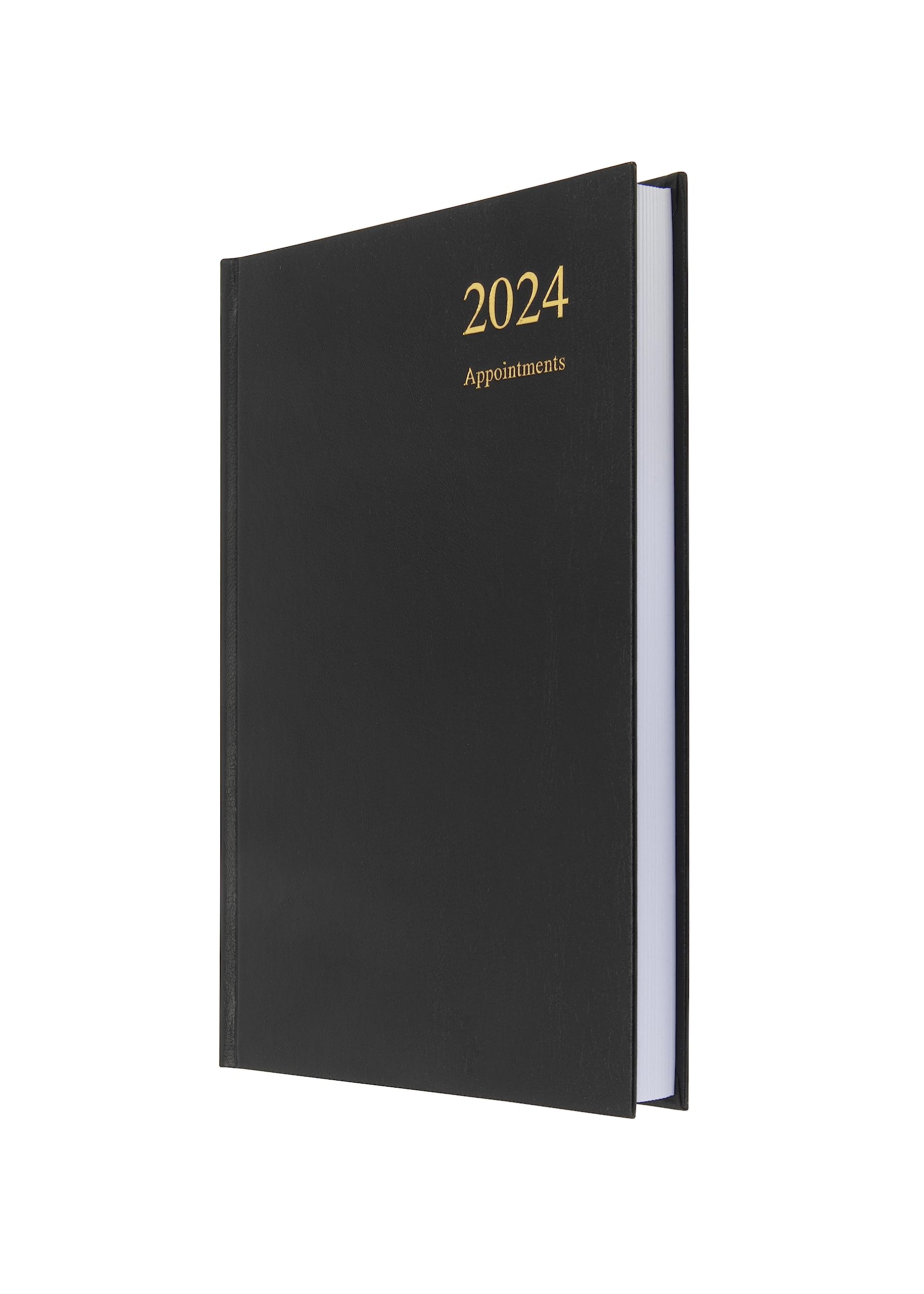 Collins Debden Collins Essential A5 Diary 2024 Daily Planner With Appointments - 2024 Page Business, Academic and Personal 2024 Planner (A5 Size, Black) (ESSA51A.99-24)