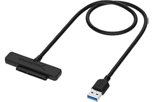 SABRENT SATA to USB Adapter Cable, USB 3.0 to 2.5 inch SATA III Adapter, HDD/SSD to USB, Hard Drive Adapter, UASP Supported, 