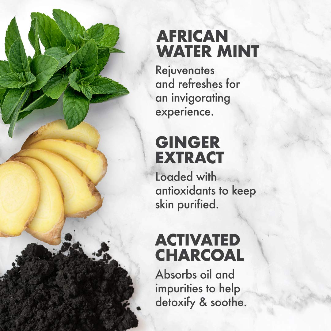 Shea Moisture African Wild Water Mint Detox & Stimulate Hand & Body Scrub : Beauty