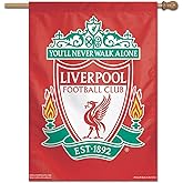 WinCraft Liverpool FC Vertical Banner Flag,red,28"x40"