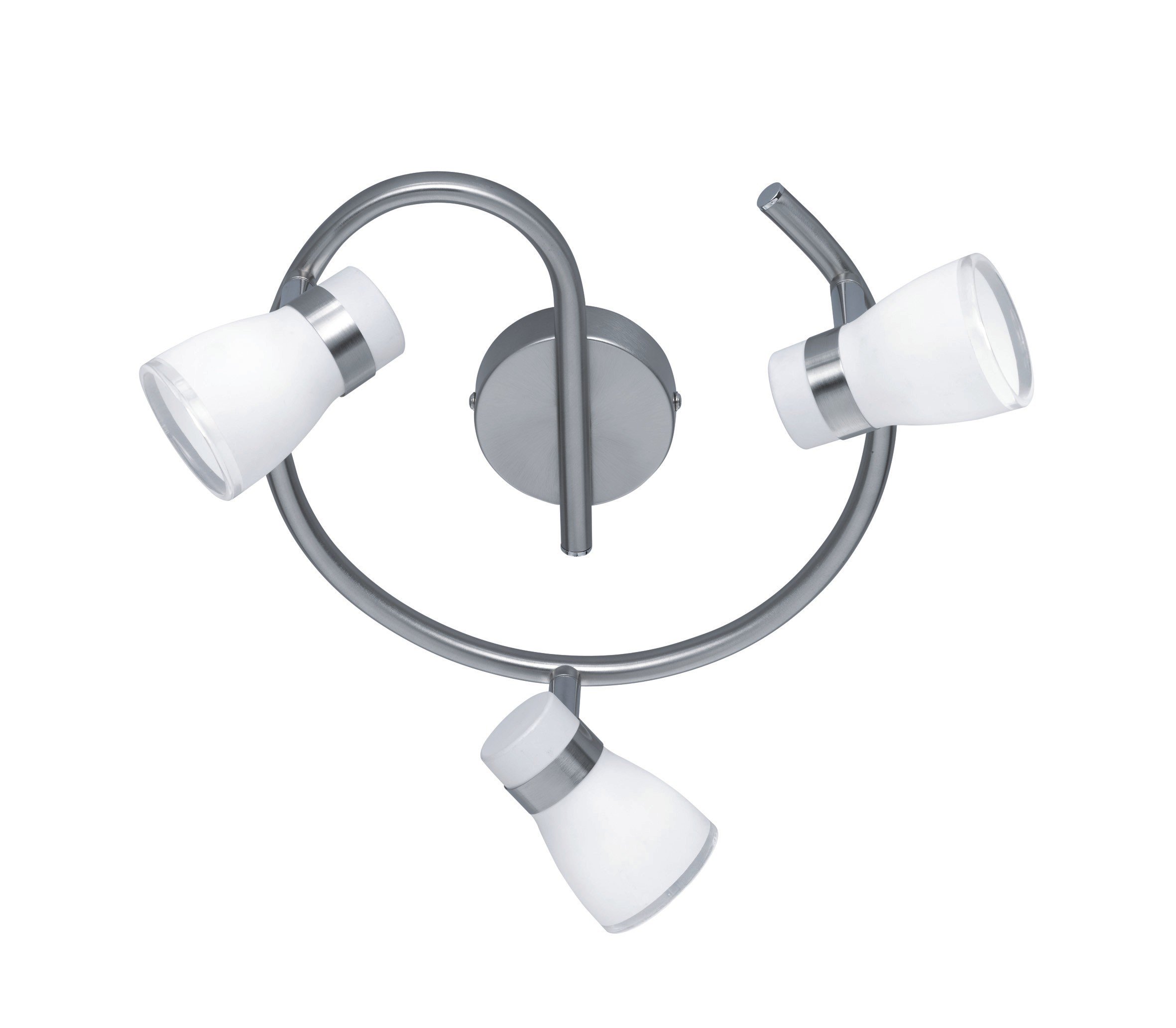 Reality Leuchten R81953907 Spotlight, Metal, Matt Nickel, 25 x 25 x 16 cm