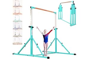 MARFULA 4FT/5FT Gymnastic Bar Set Gymnastics Horizontal Bar Gymnastics Kip Bar for Kids Home Use