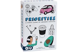 HASBRO GAMING Priorities Game | A Party Game of Absurd Choices | Hilarious Card Games for Adults and Teens | Ages 14+ | 2+ Players | 30 Mins. | Christmas Stocking Stuffers