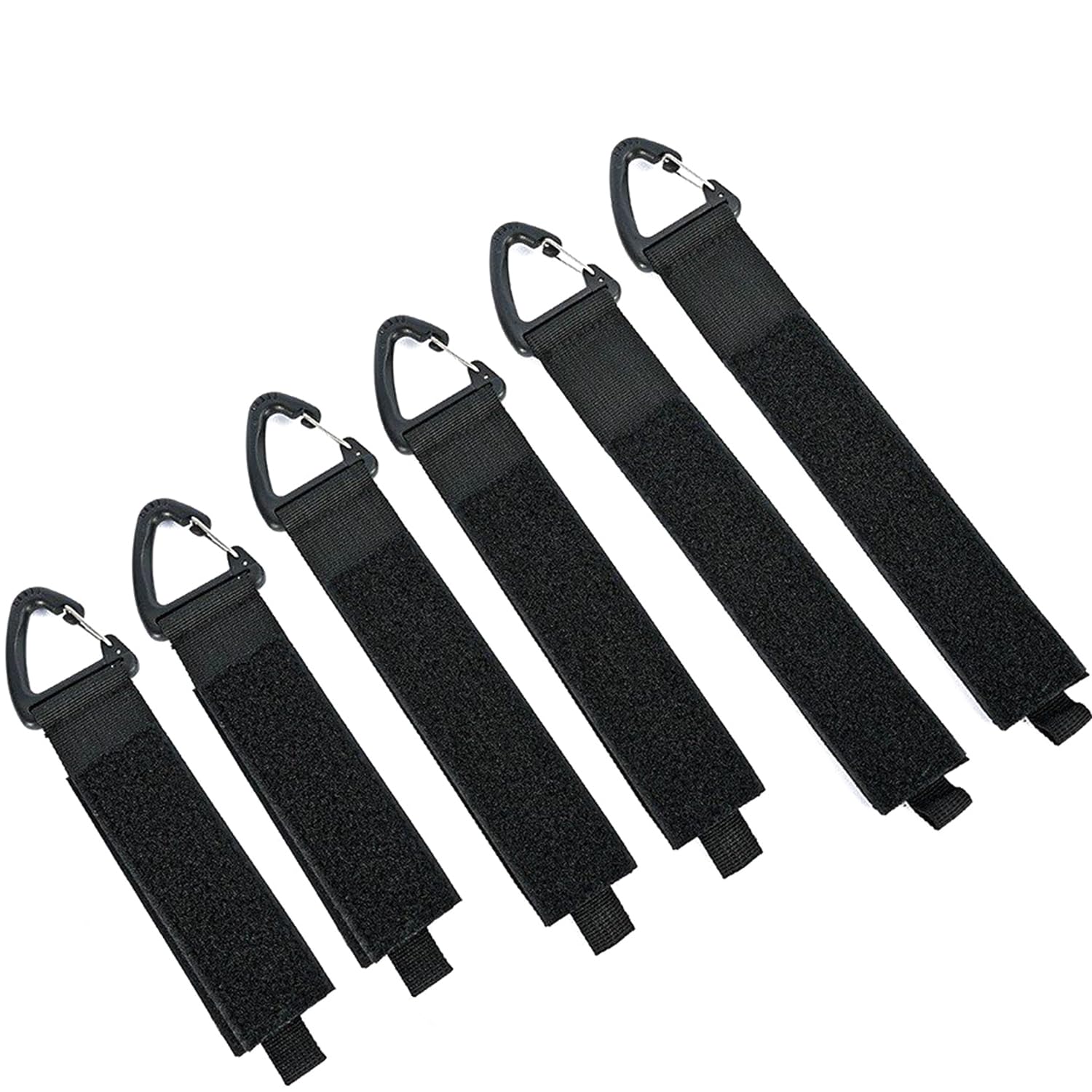 Onezebra 6 Pack Heavy Duty Storage Straps, cable straps, Garage Storage, Cord Organizer and Hanger with Triangular Buckle for Cables, Wires, Rope, and Hoses, Suitable for Home, Garage, Workshop