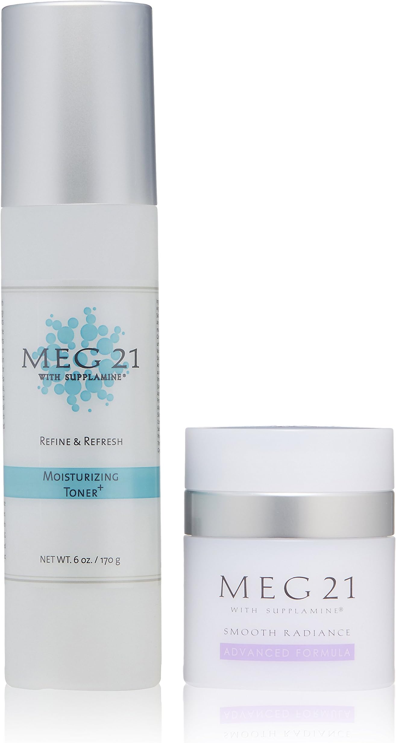 MEG 21 Clean and Clear Moisturizing Cleanser Plus Refine and Refresh Moisturizing Toner
