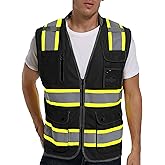 ArcRidge Reflective Safety Vest for Men and Women - High Visibility Construction Vest - Dual Tone Reflective Strips