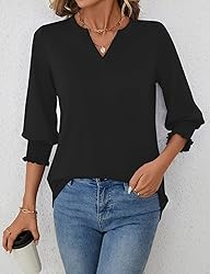 LOMON Business Casual Outfits for Women 3/4 Sleeve