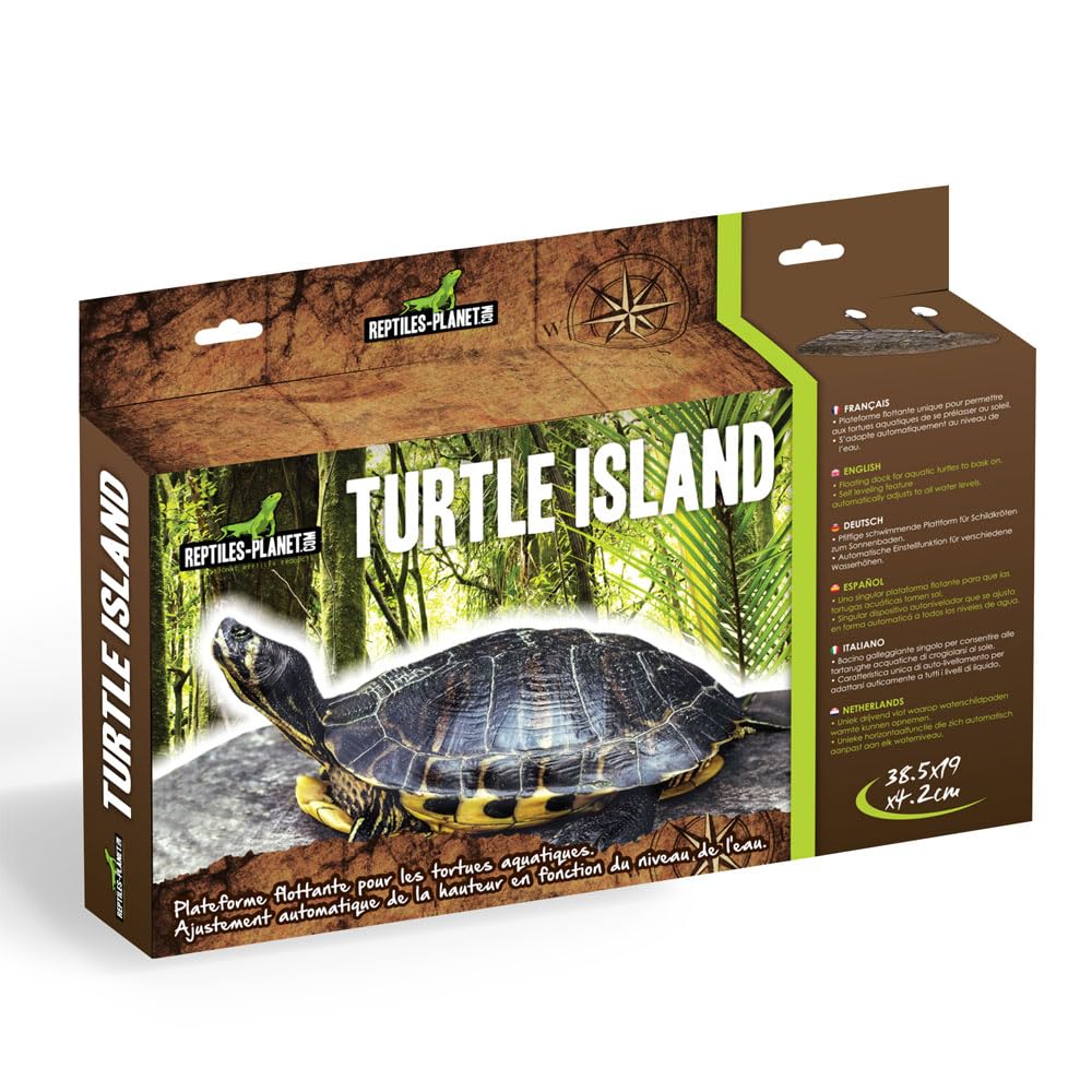 Reptiles-Planet Turtle Island for Aquatic Turtles, Large
