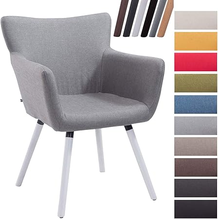 Clp Chaise De Salle A Manger Antwerpen En Tissu I Chaise Design Retro Scandianve Dossier Et Accoudoirs I Fauteuil De Salon Confortable Gris