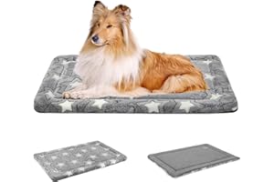 EMPSIGN Fancy Dog Bed Mat, Pet Bed Pad Reversible (Cool & Warm), Machine Washable Crate Pad, Pet Sleeping Mat for XX-Large Do