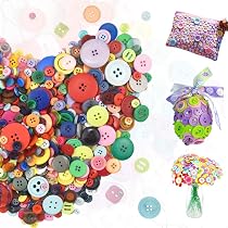 1000 Boutons Ronds En Résine - Pour Couture, Tricot Et Loisirs Créatifs