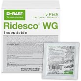 BASF Ridesco WG Rapid Response Insecticide, Two Powerful Active Ingredient Quick Release Insect Killer for Indoor or Outdoor Applications, 5 Pack, 19 Gram Single Use Sachet
