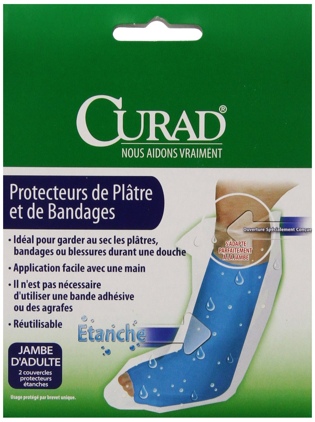 Curad Cast Protector Adult Leg, 2 Count: Industrial & Scientific