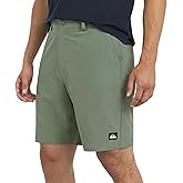 Quiksilver Mens Regular Fit Fixed Waist Water Friendly Active Hybrid Shorts