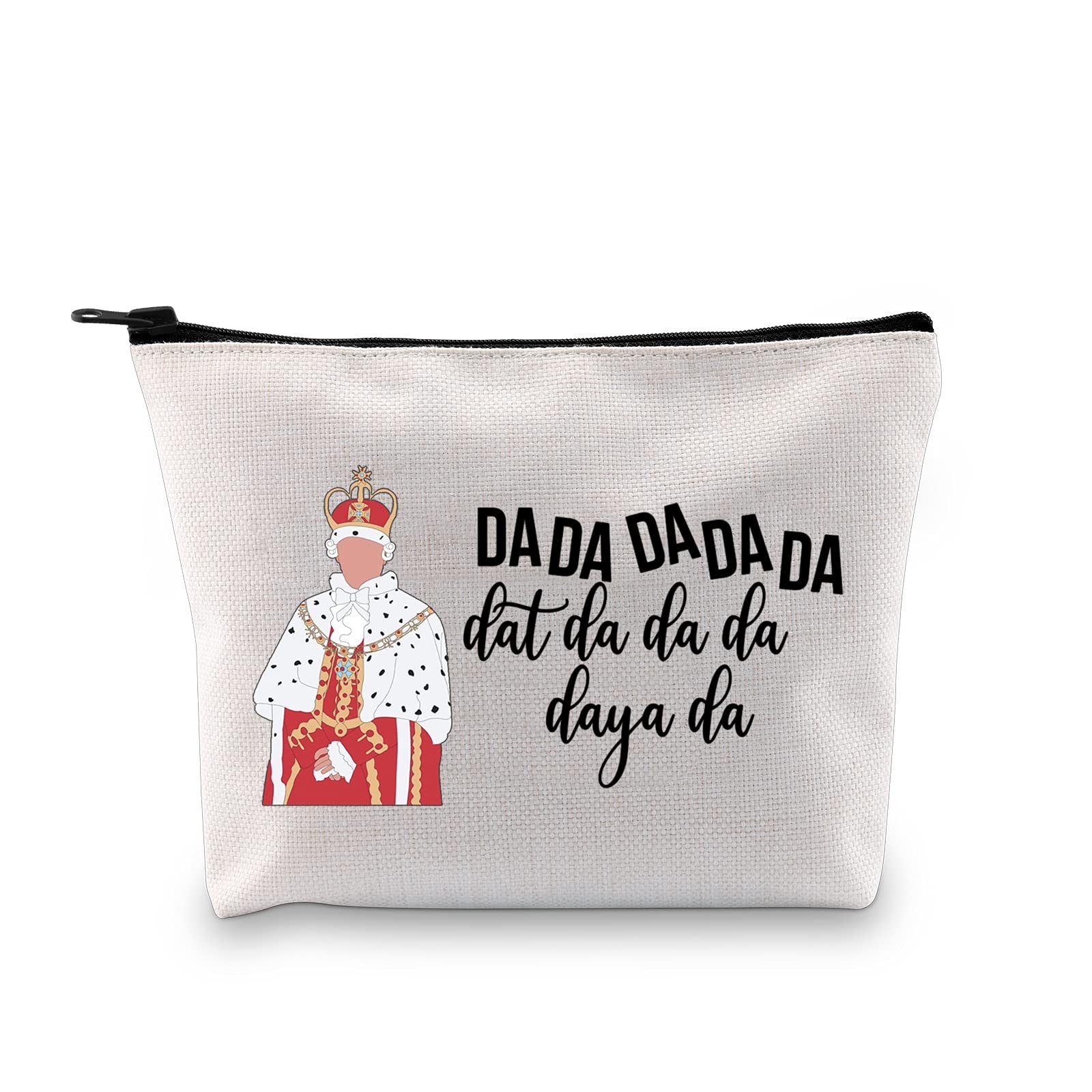 Hamilton King George III Funny Gift Makeup Bag for Lover (Dat Da Makeup EU)