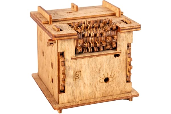 iDventure Cluebox - Schroedingers Cat - Escape Room Game - Puzzle Box - 3D Wooden Puzzle - Treasure Box - Gift Box - 3D Puzzl