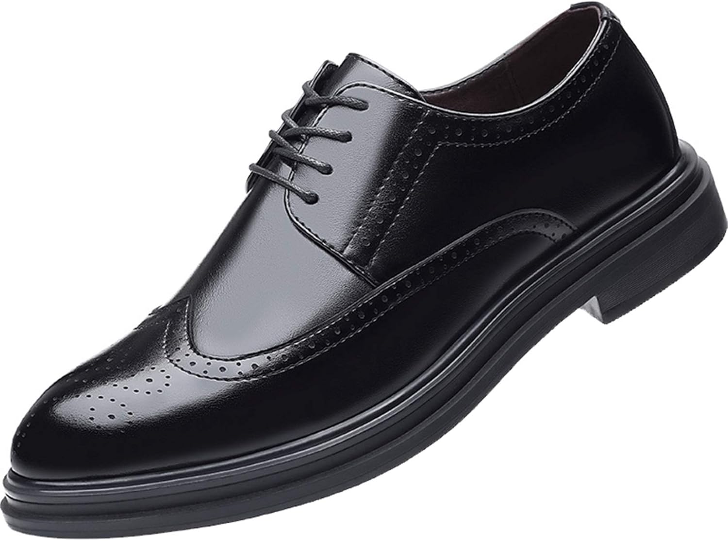 Men Derby Shoes Low Cut Office Brogue Shoes