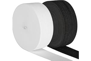Magnoloran Elastic Band for Sewing,2 Inch Wide Elastic for Sewing Elastic Straps Wig Band Edge Band Knit Spool Sewing Band fo